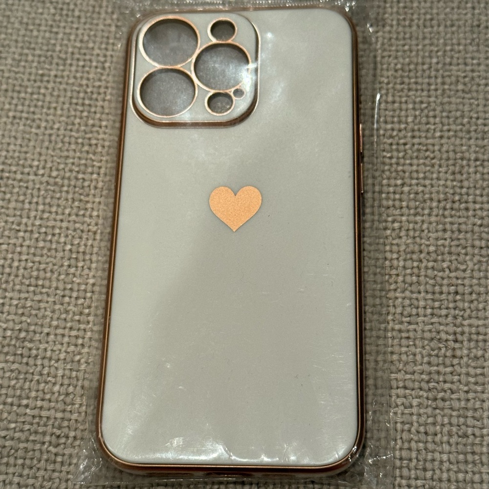 Electroplated Love Heart Case Cover Fit for iPhone Case 13 Pro Max by Jelly Case - Picture 3 of 11